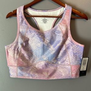 NWT Torrid Pink Pastel Shimmer Sports Bra Size 2